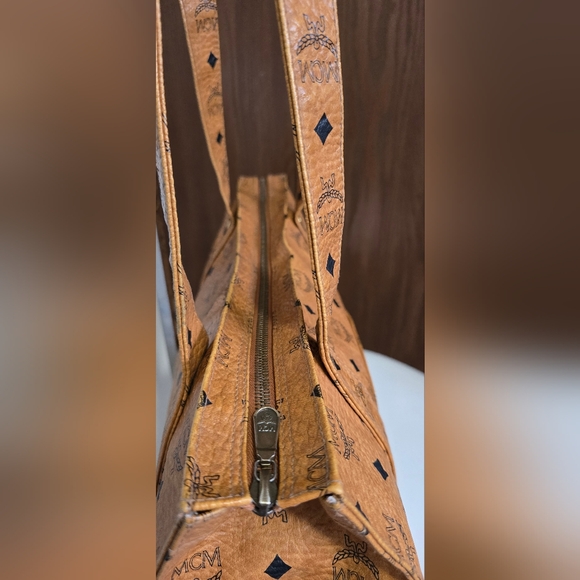 MCM Visetos Coated Canvas Shopper Tote - Picture 9 of 17